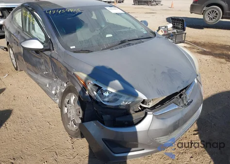 2016 Hyundai Elantra Se from USA, damaged, VIN KMHDH4AE8GU478788